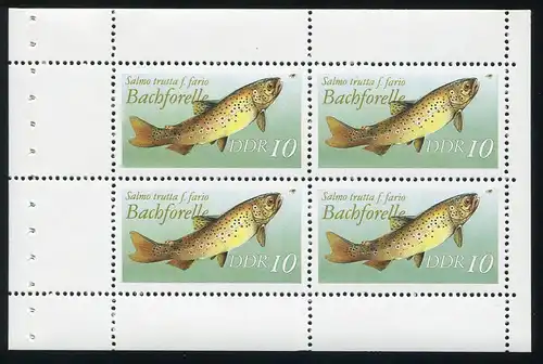 HBl. 19vD de MH 9 poissons d'eau douce 114x76 mm avec 1 LZ, frais post