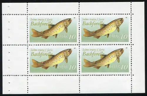 HBl. 19vD de MH 9 poissons d'eau douce 118x76 mm avec 1 LZ, frais post