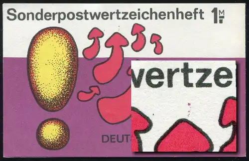 SMHD 40 Briefmarke mit Posthorn mit DDF auf 4.DS rote Punkte **