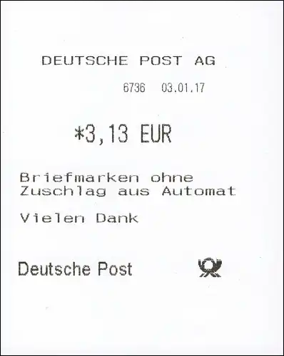 8 schreiben - 7 ATM 5-150 Cent 2017, Satz VS 1, alle mit Zählnummer **