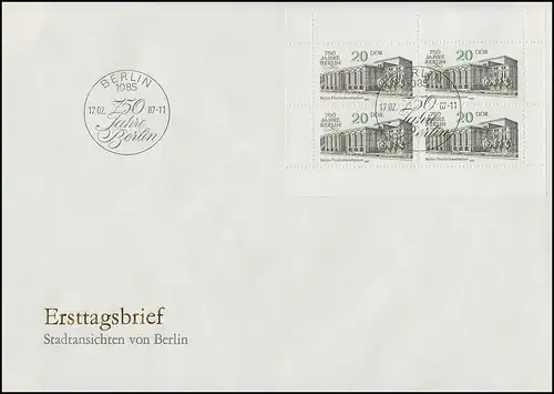 3078 Berlin-Kleinarc - pas de danche en bas - sur Bijoux-FDC ESSt Berlin!