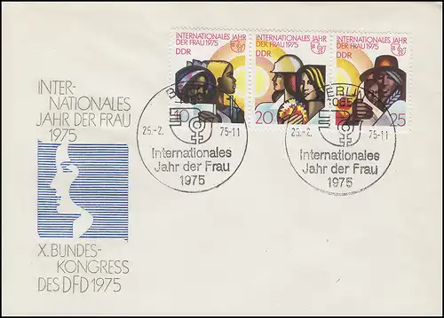 2019-201 Année internationale de la femme 1975 - Impression sur le FDC de bijoux ESSt