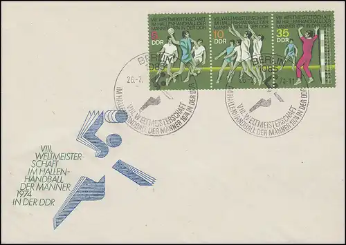 1928-1930 Coupe du monde du handball des hommes 1974: Impression sur le disque de bijoux ESSt Berlin