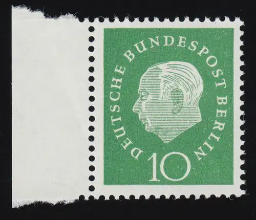 183 Heuss 10 Pf Seitenrand li. ** postfrisch