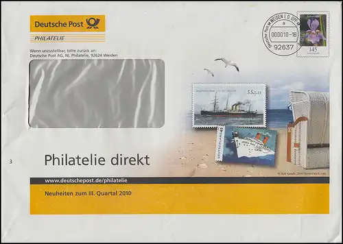 Plusbrief F 494 Schwertlilie Neuheiten III.Quartal WEIDEN 00.00.2010