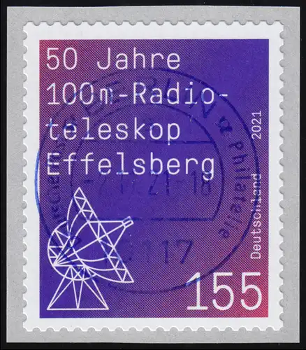 3622 Radioteleskop Effelsberg, sk mit GERADER Nummer, ET-O VS Berlin 2.11.21