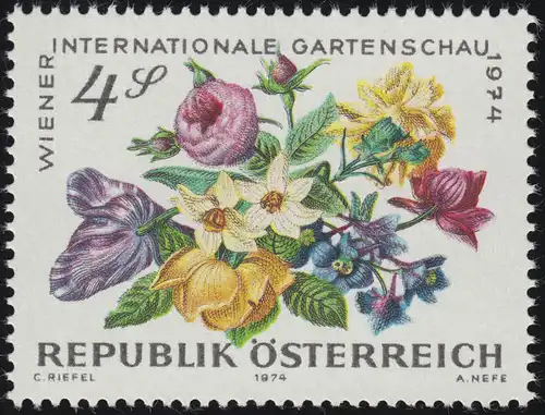 1446 Vienna International Garde-Garage, Fleurs, 4 S Postfreich **