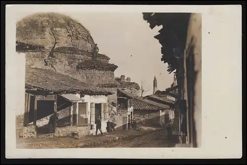 AK photo ville dôme soldats forteresse garde Kaiserlich Deutsche Feldpost 20.8.18