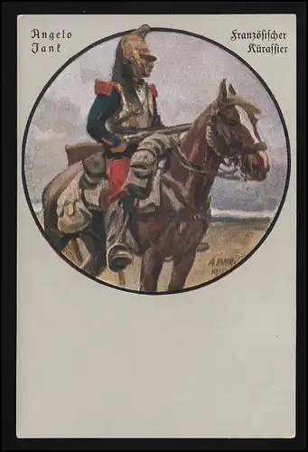 Carte disque de guerre Édition B.G Teubner Français Kürassier Jank, inutilisé