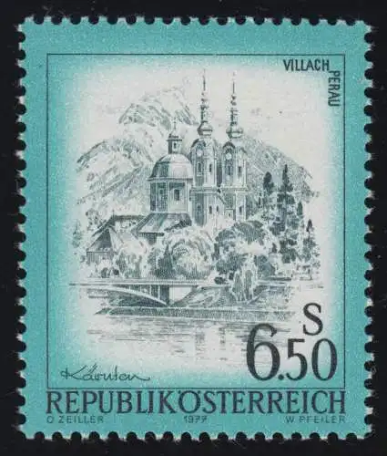 1549 Freimarke: Schönes Österreich, Villach-Perau/ Kärnten 6.50 S postfrisch **