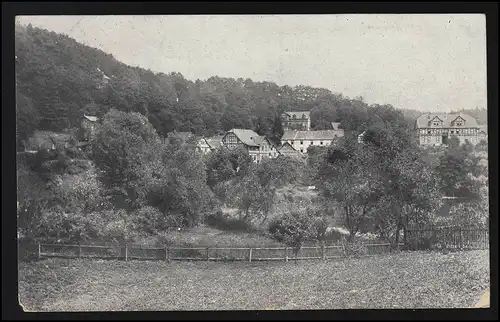 Photo AK GRUSS de la Mer des Femmes / Thuringe Werra, poste de terrain vers DRESDEN 11.2.1916