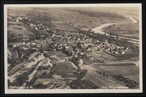 Allemagne Enregistrement de vol DETTELBACH am MAIN Feldpost 31.12.1939