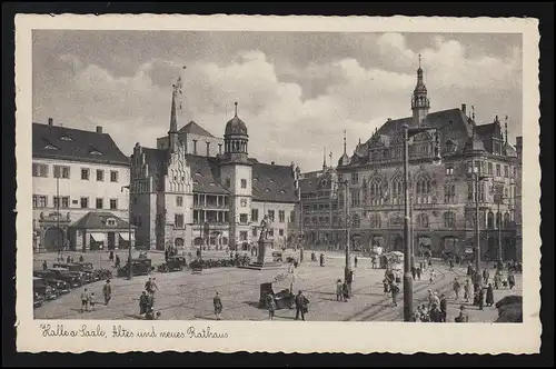 Allemagne Sachsen Mairie HALLE (SAALE) vers BELICHERODE 24.2.42