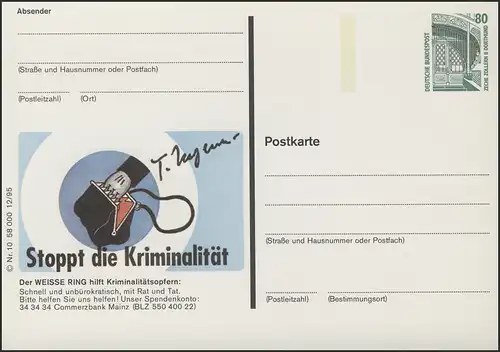 P154II-1995-12/10 Hilfsorganisation Weißer Ring **