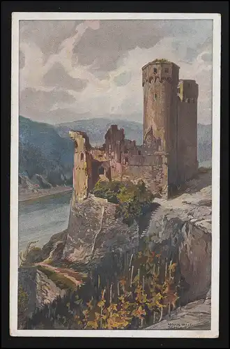 AK Deutsche Burgen Nr. 1 Schulze "BURG EHRENFELS" Editeur Stilke Feldpost 2.6.17