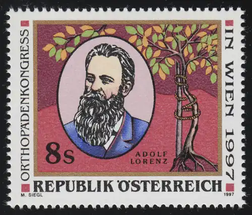 2229 Congrès orthopédiste Vienne: Adolf Lorenz Médecin, Baumebstützung, 8 p. **