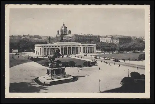 Foto AK PAG 36845 Heldendenkmal "Eigene Vorsicht" Zusatz O, Feldpost WIEN 9.8.43