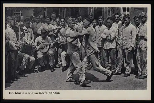 Photo AK Wehrmacht Série 377/59 Une danse comme dans le village, MAYEN 18.11.38