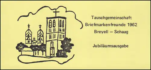 Tauschgemeinschaft Briefmarkenfreunde 1962 Breyell-Schaag von 1982, **