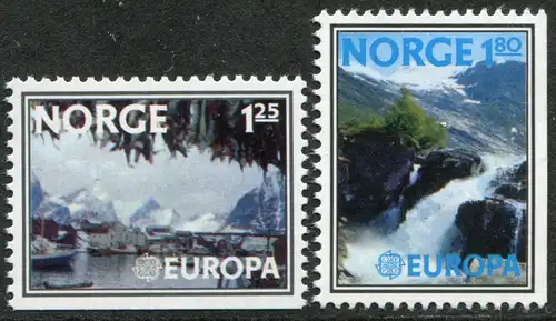 Europaunion 1977 Norwegen 742Du-743Dr, Satz ** / MNH