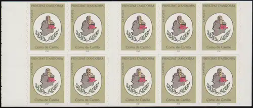 Andorre (Post français) Carnets de marques 0-6 Armoiries Candillo ** / MNH