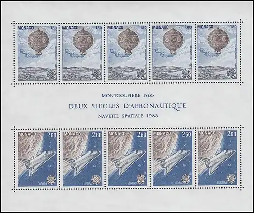 Monaco Block 23 Union européenne: Œuvres de l'esprit humain ** / MNH