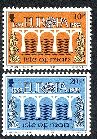 Europaunion 1984 GB-Insel Man 261-262, Satz ** / MNH