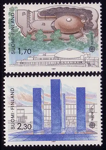 Europaunion 1987 Finnland 1021-1022, Satz ** / MNH