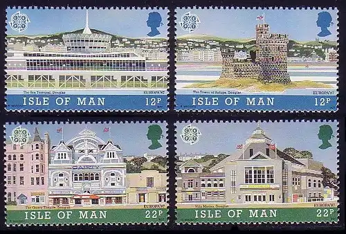 Europaunion 1987 GB-Insel Man 335-338, 4 Werte, Satz ** / MNH