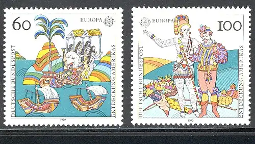 Europaunion 1992 Bundesrepublik 1608-1609, Satz ** / MNH