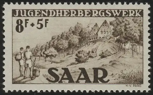 Saarland 262 I Jugendherbergswerk 8 Fr, Type I, **