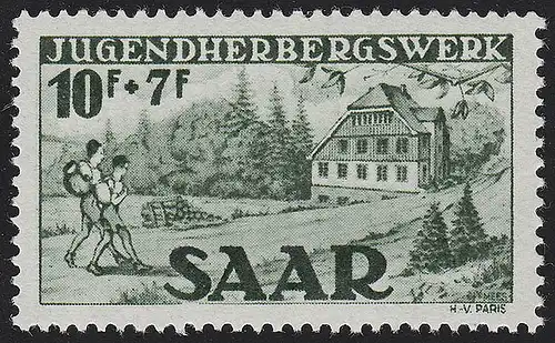 Saarland 263 II Jugendherbergswerk 10 Fr, Type II, **