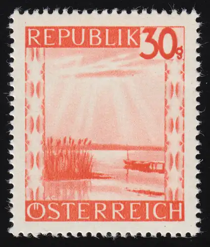 843 Paysages, lac Neusiedler / Burgenland, 30 g, frais de port **