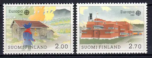 Union européenne 1990 Finlande 1108-1109, taux ** / NHM