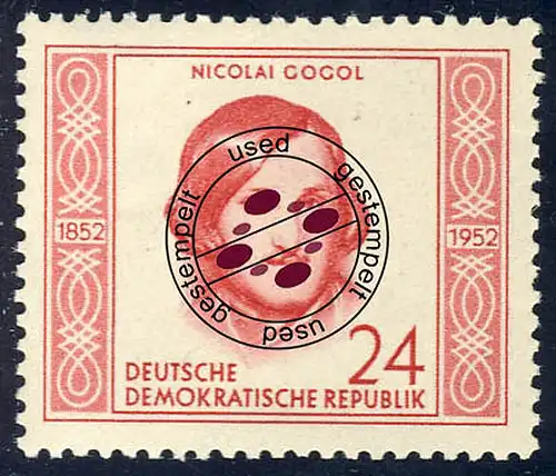 313 Nikolaj Gogol 24 Pf O gestempelt