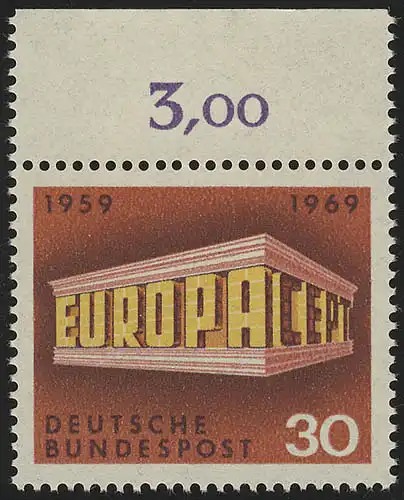 584 Europa 30 Pf Tempel ** Oberrand