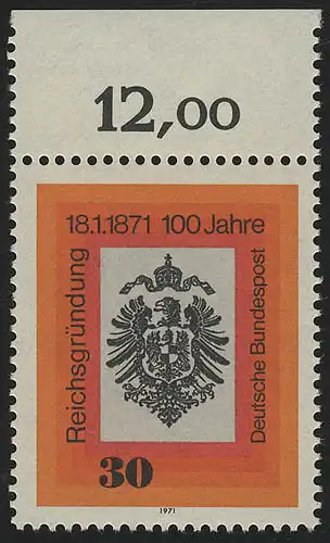 658 Reichsgründung ** Oberrand