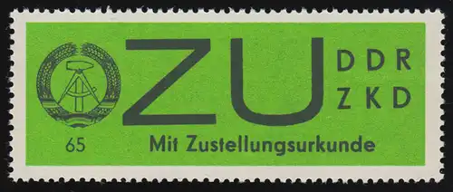 2x Dienst-E Zustellungsurkunde, gewöhnliches Papier, ** postfrisch