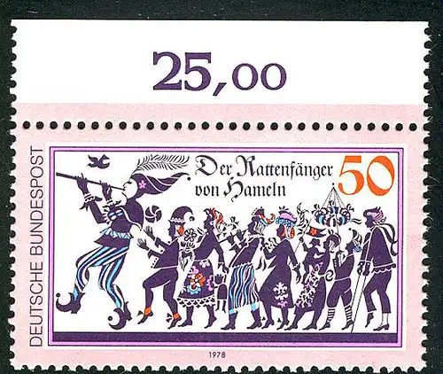 972 Rattenfänger von Hameln ** Oberrand