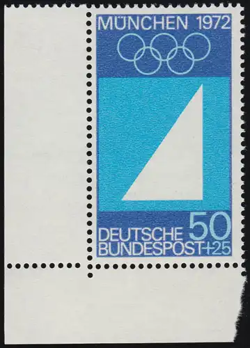 590 Jeux olympiques d'été 50+25 Pf Voile ** Coin et l.