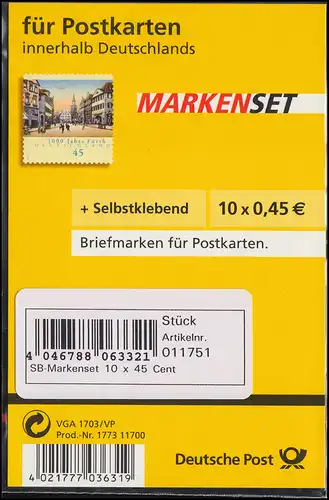 66I SB aa MH Fürth Blister Stand 01/2007, rotes Aufreißband, Label C **