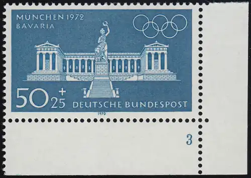 627 Olympische Sommerspiele 50+25 Pf Bavaria ** FN3