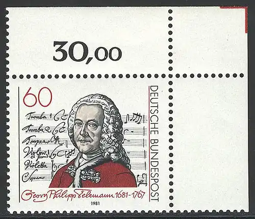 1085 Georg Philipp Telemann ** Ecke o.r.