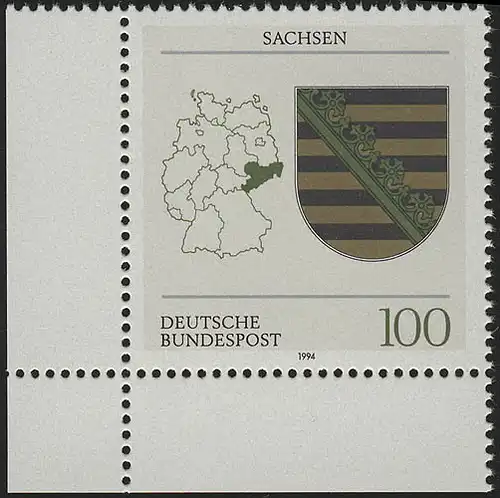 1713 Sachsen ** Ecke u.l.