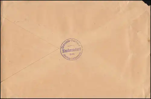 Landpost Herbersdorf via DAHME (MARK) 21.3.34 vers Berlin