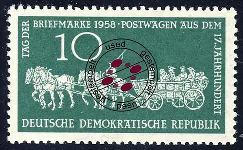 660 Tag der Briefmarke 10 Pf O