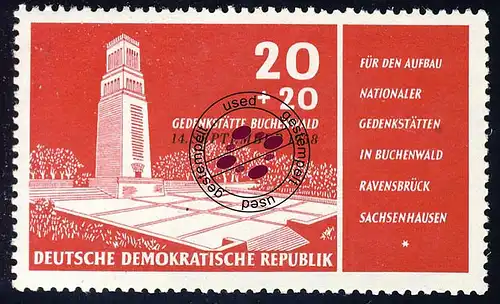 651 Nat. Gedenkstätte Buchenwald 20+20 Pf O