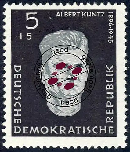 635 Gedenkstätten Kuntz 5+5 Pf O