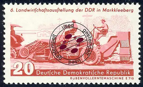 630 Landwirtschaftsausstellung Rübenmaschine 20 Pf O