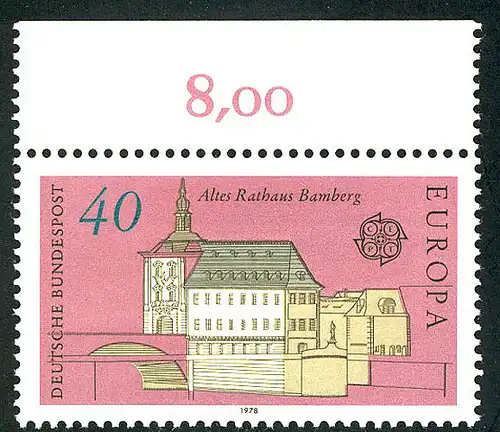 969 Europa Bamberg 40 Pf ** Oberrand